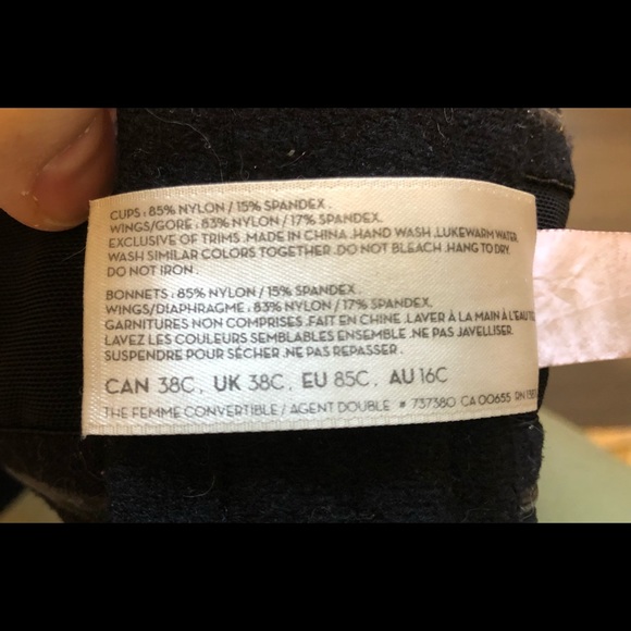 Deesse Lingerie Lace Strapless 38C Bra - Picture 4 of 4